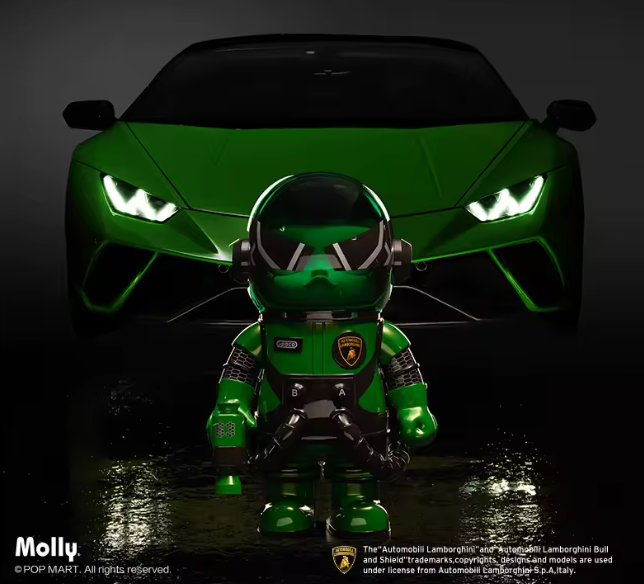 Pop Mart Mega Space Molly Automobili Lamborghini Edition 1000%