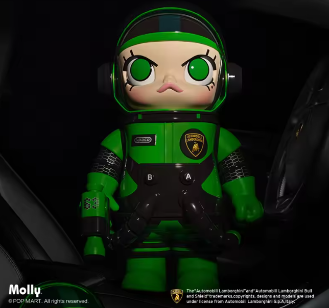 Pop Mart Mega Space Molly Automobili Lamborghini Edition 1000%